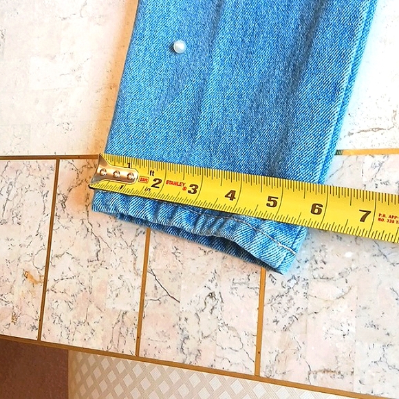 Ladies Vintage jeans,brand- Monique..u.s.a.,size 3/4..crystal embellishments - Picture 7 of 14